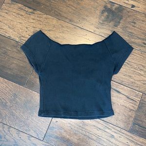 Brandy Melville off the shoulder crop top